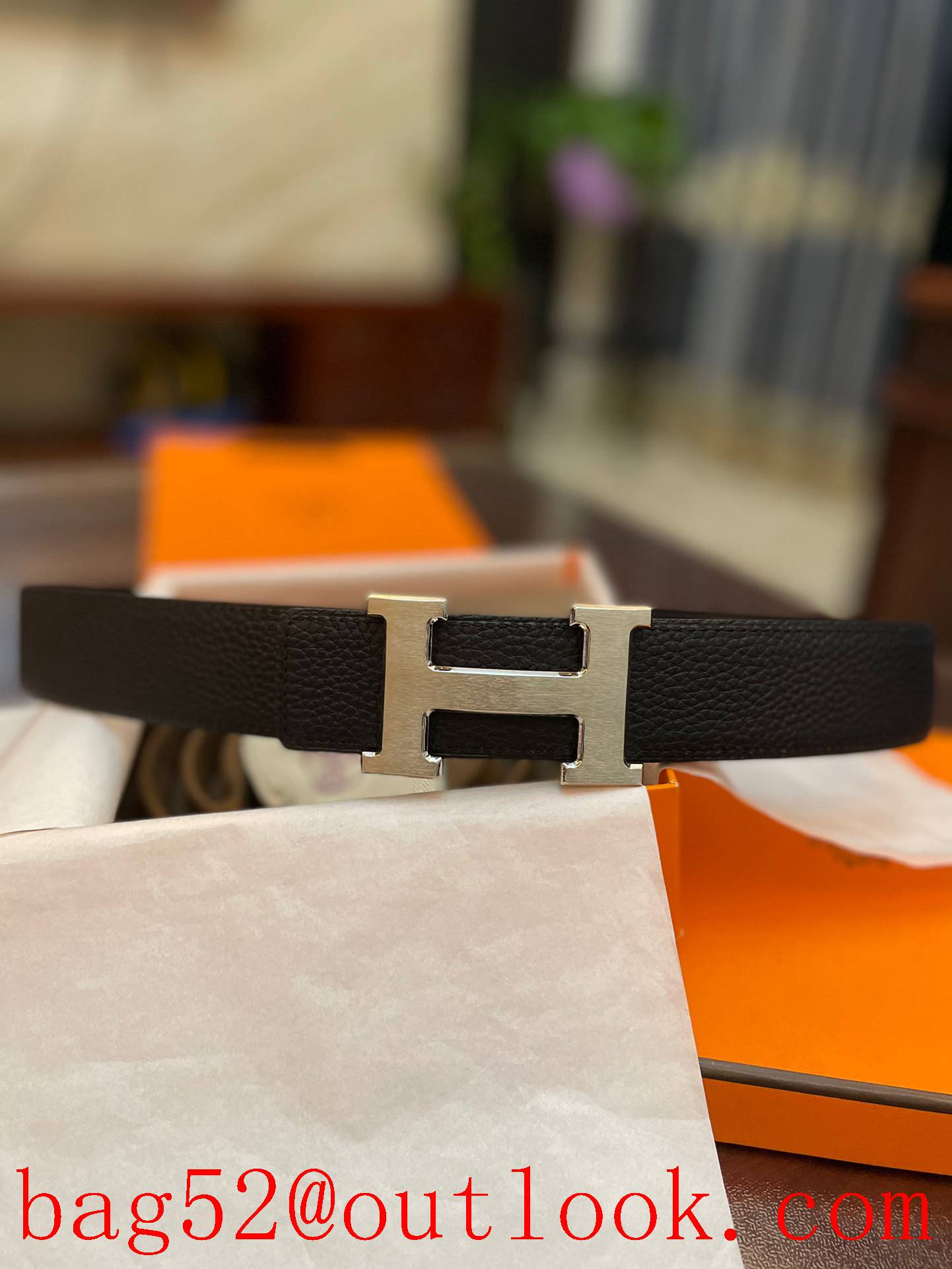 Hermes classic H buckle belt