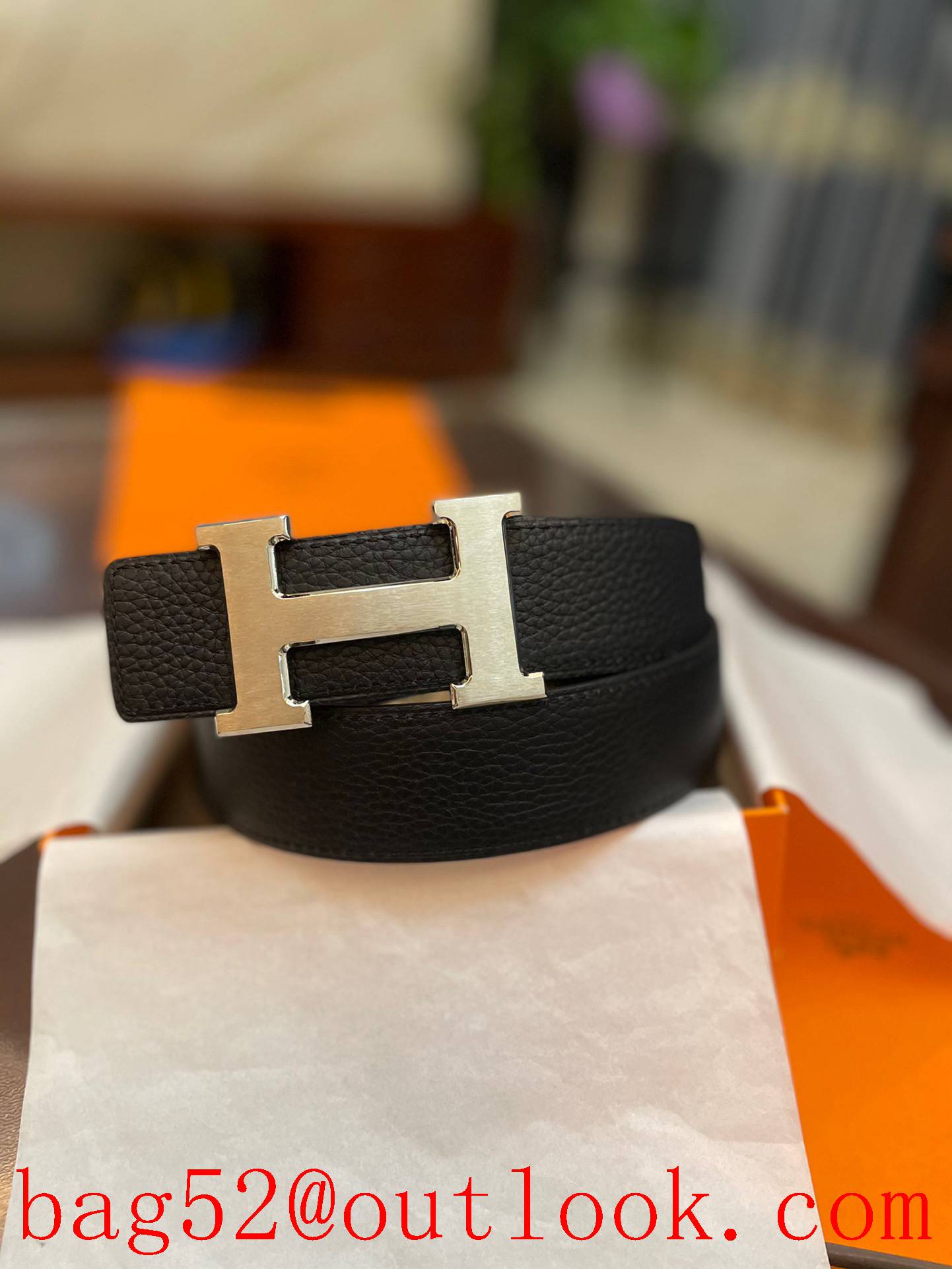 Hermes classic H buckle belt