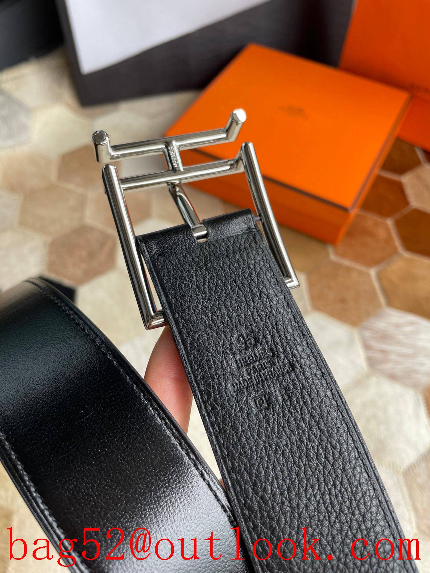 Hermes Hathan Buckle reversible belt