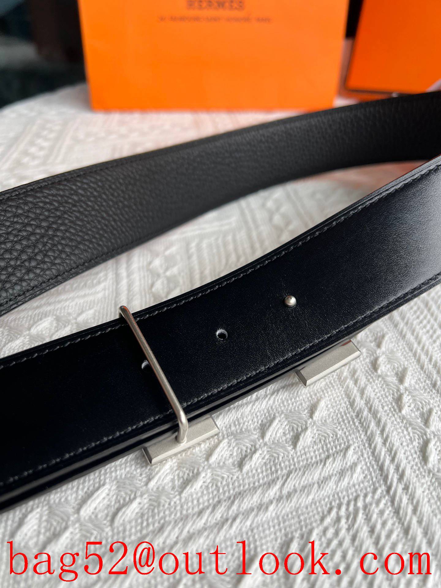 Hermes Togo leather double-sided leather belt
