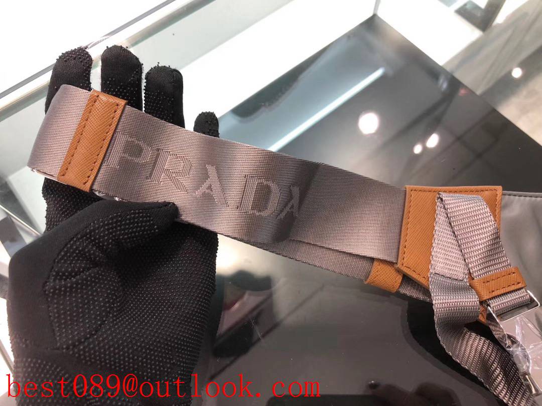 Prada brown fanny pack waist men nylon bag 3A copy