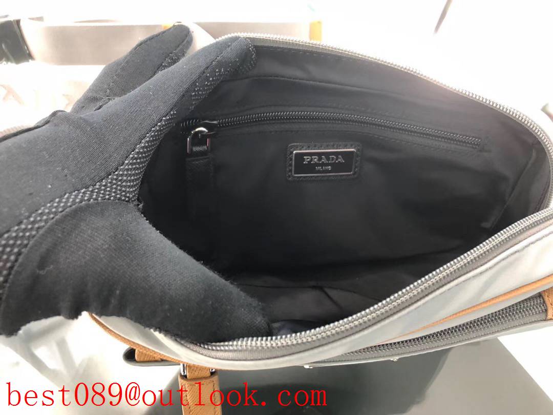 Prada brown fanny pack waist men nylon bag 3A copy