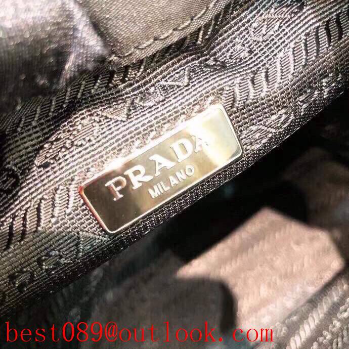 Prada black Mini messenger chain shoulder backpack bag 3A copy