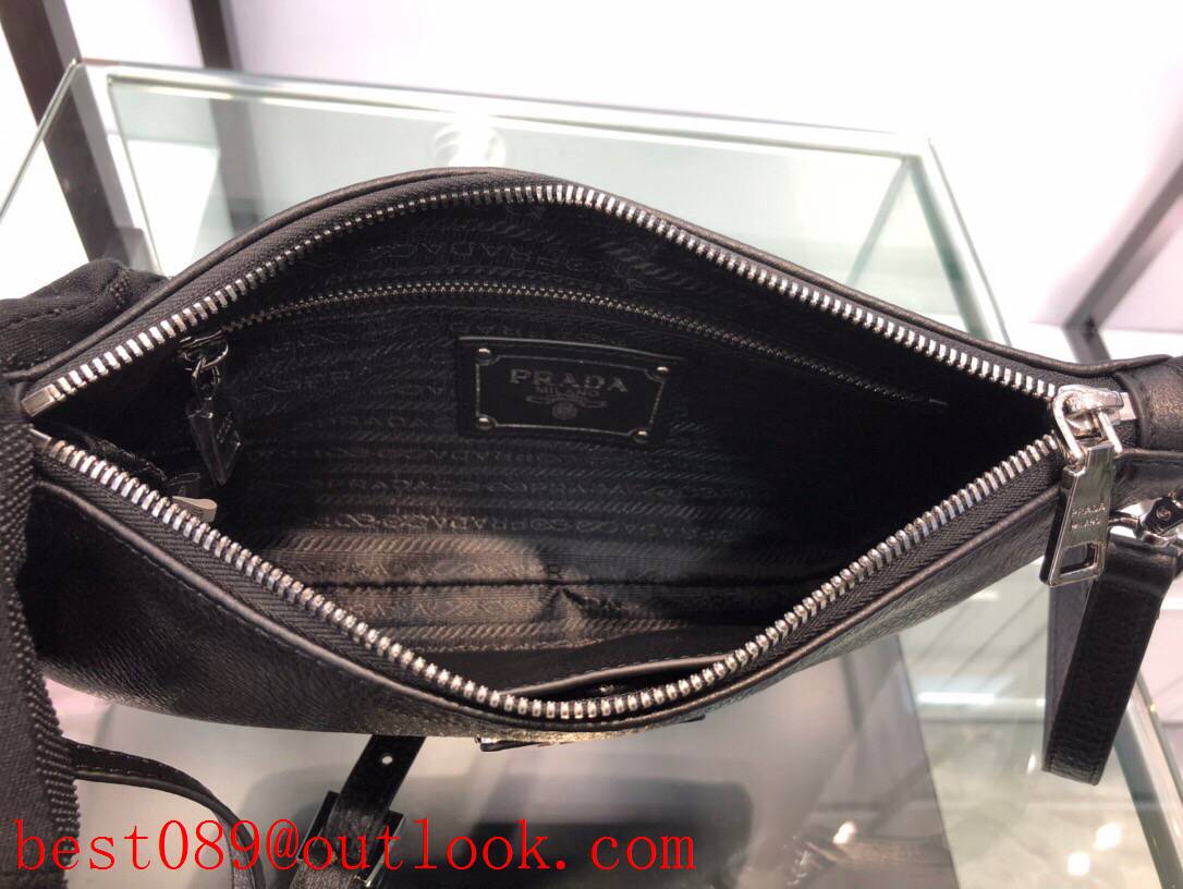 Prada Hand-held black medium messenger bag 3A copy