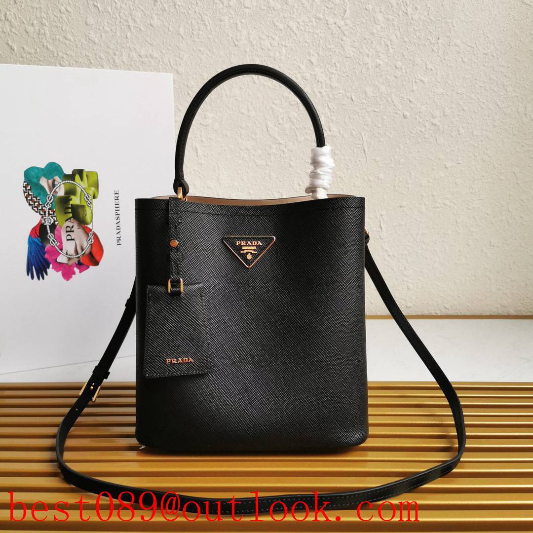 Prada black medium medium lady bag shoulder tote handbag 3A copy