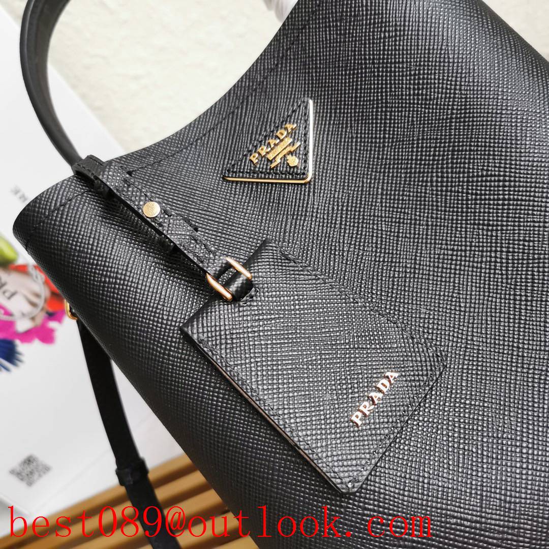 Prada black medium medium lady bag shoulder tote handbag 3A copy