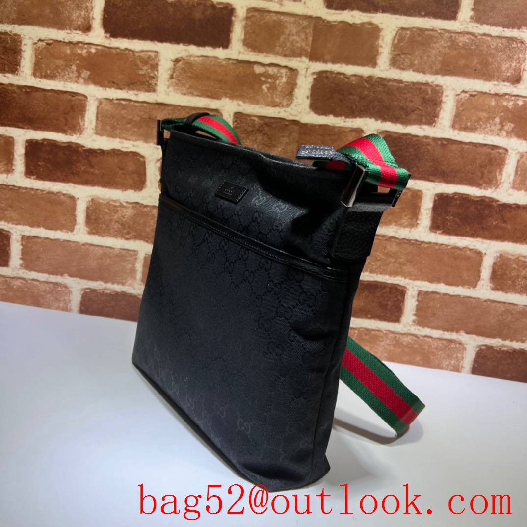 Gucci black square shape front pocket shoulder men bag