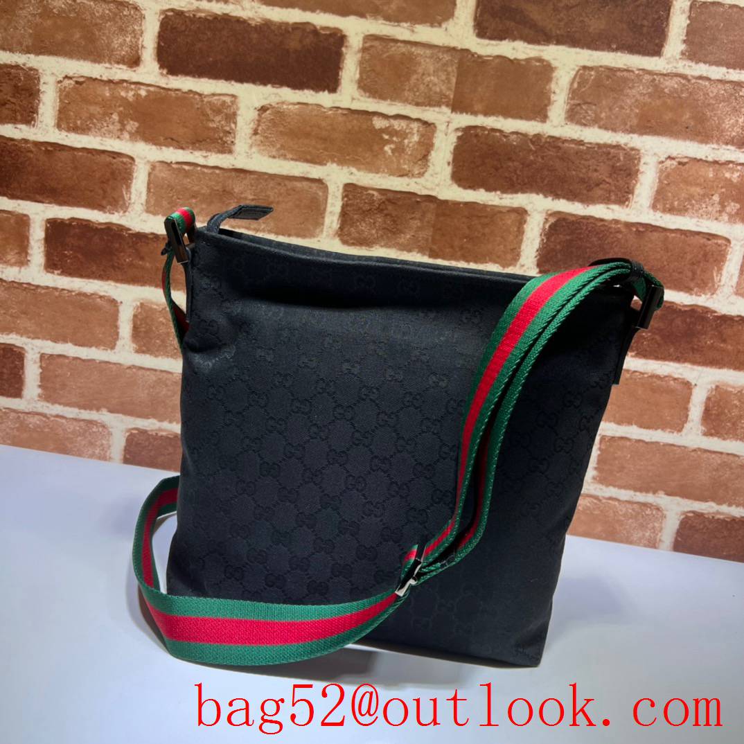 Gucci black square shape front pocket shoulder men bag