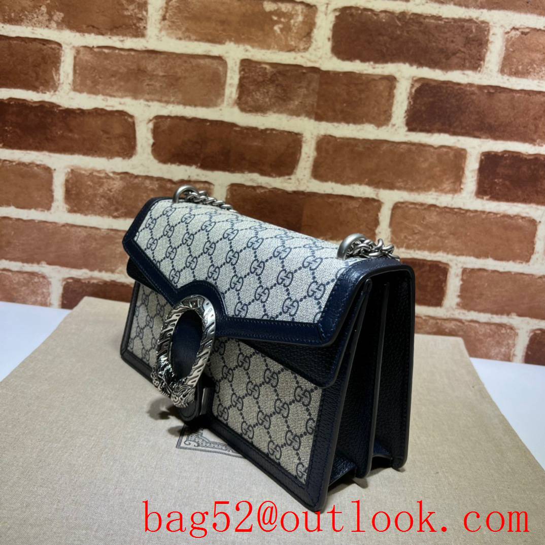 Gucci blue Dionysus Small Shoulder sliver Chain shoulder Bag