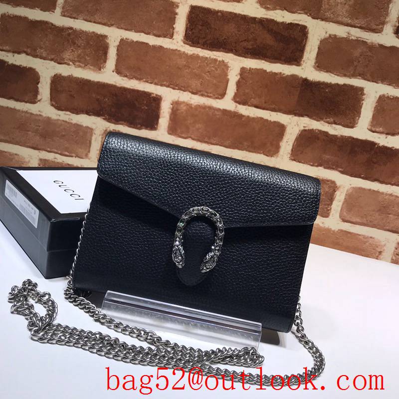 Gucci Dionysus Mini Leather Chain black Bag