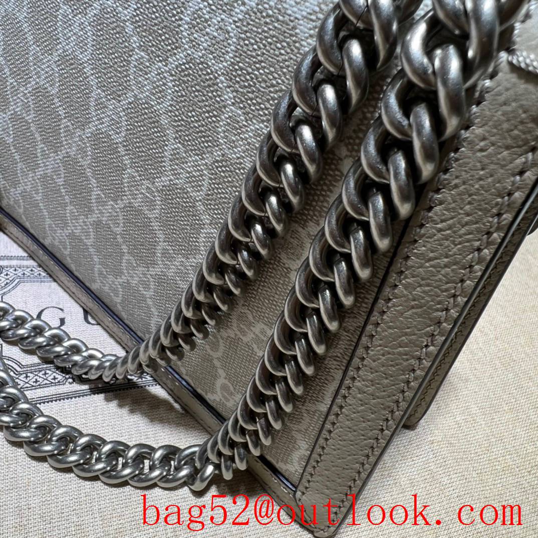 Gucci cream Dionysus GG Mini sliver Chain Bag