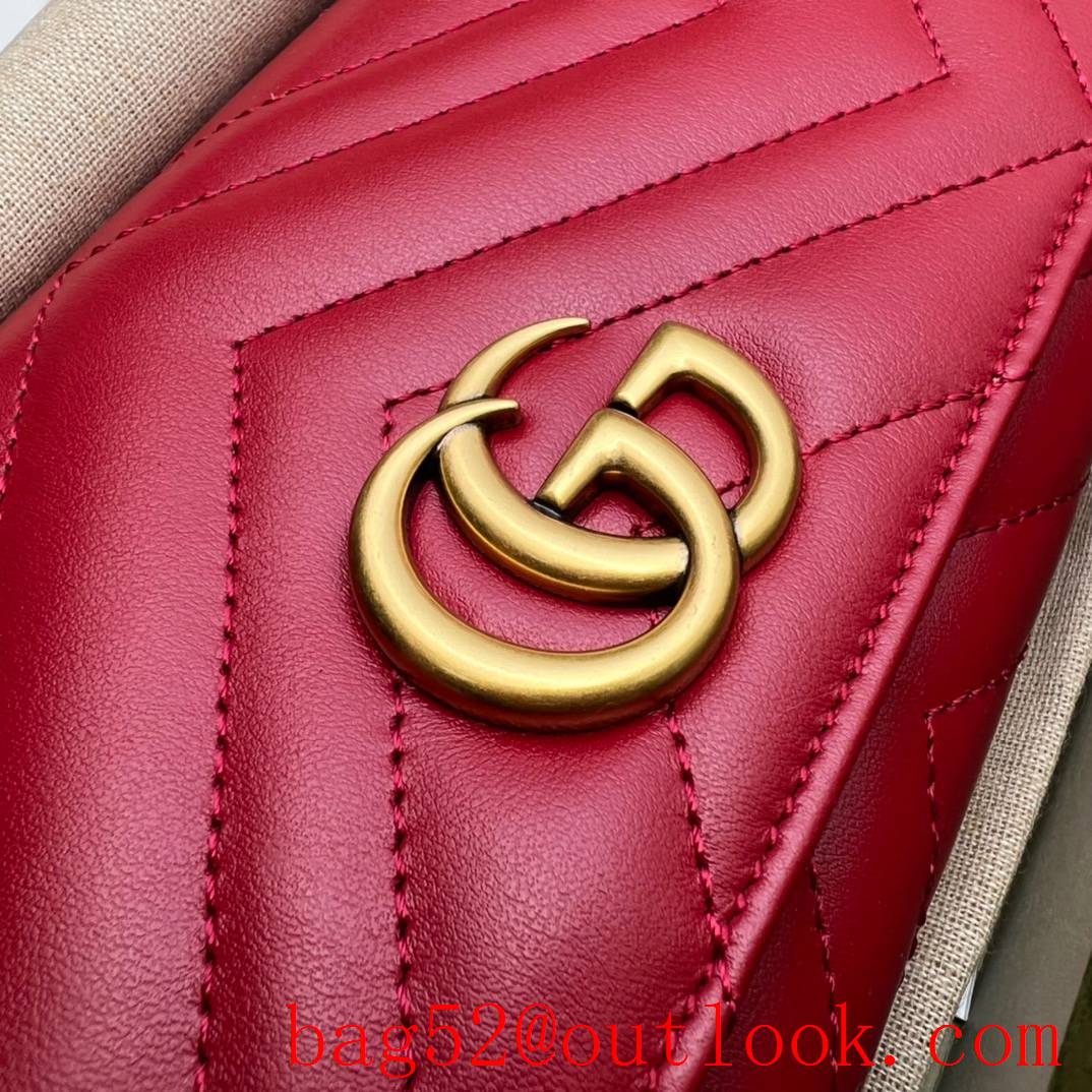 Gucci GG Marmont long women rose red wallet