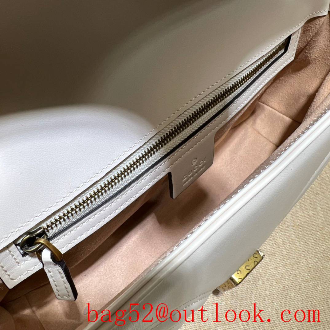 Gucci white GG Marmont Small Shoulder Bag