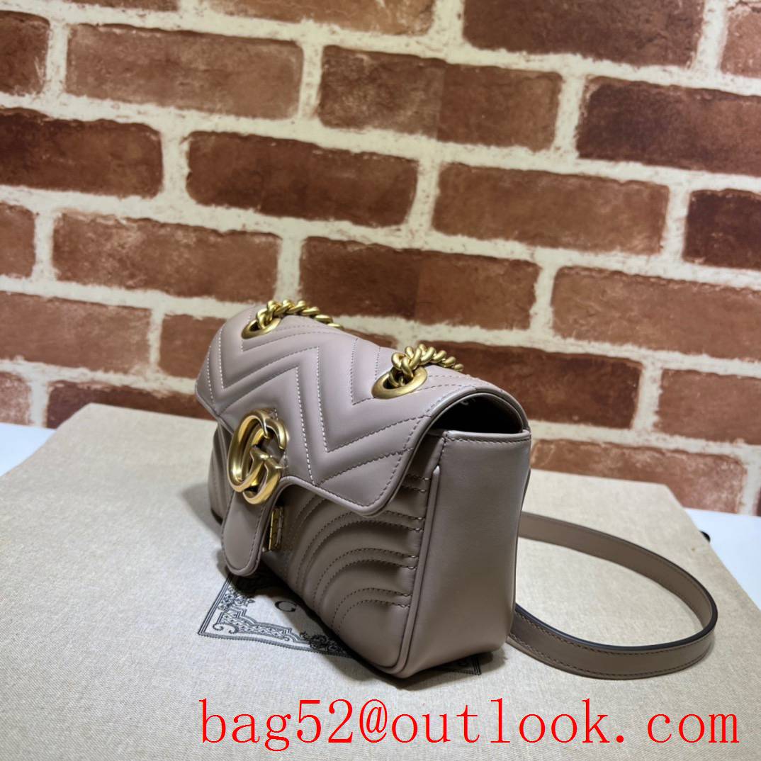 Gucci GG Marmont mini shoulder grey bag