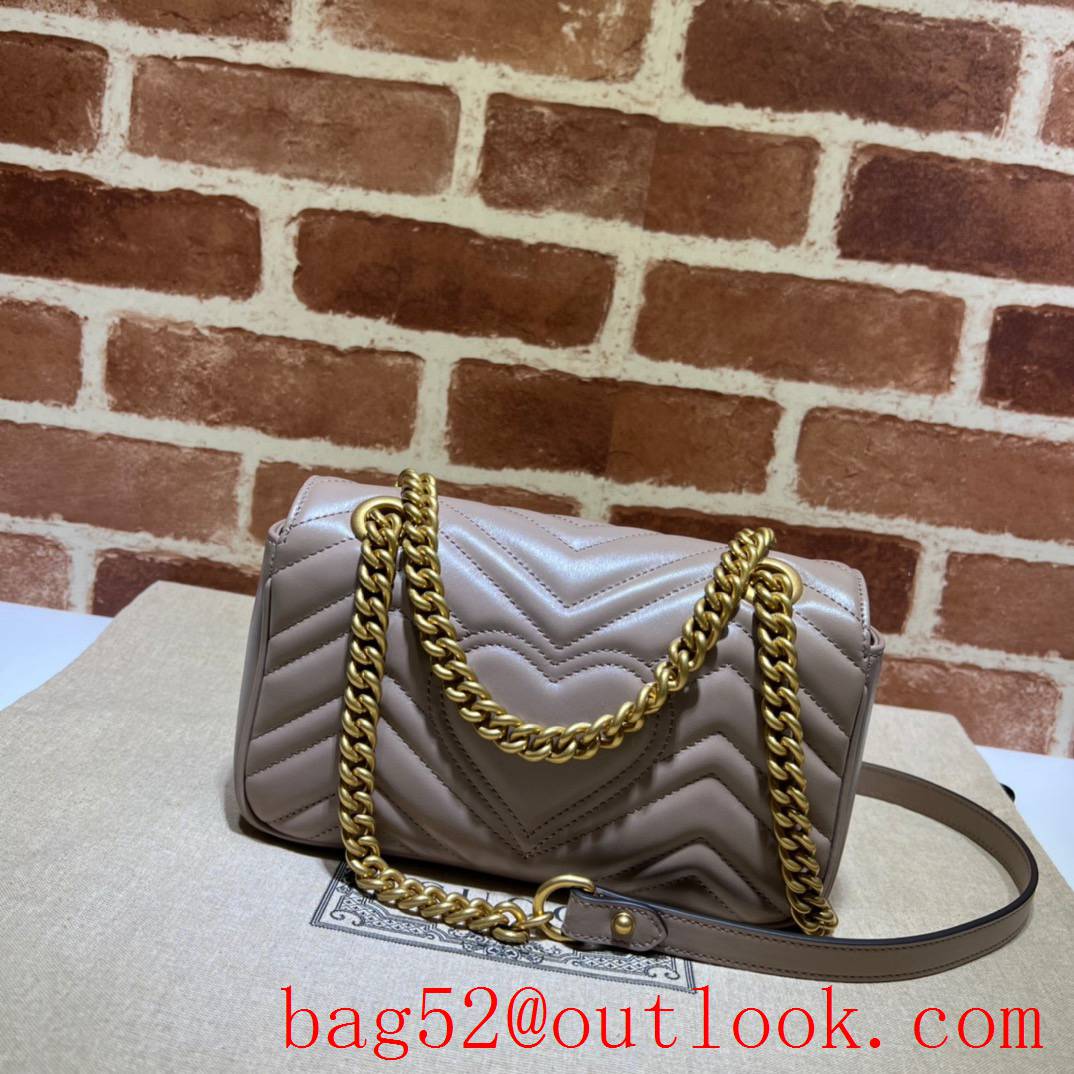 Gucci GG Marmont mini shoulder grey bag