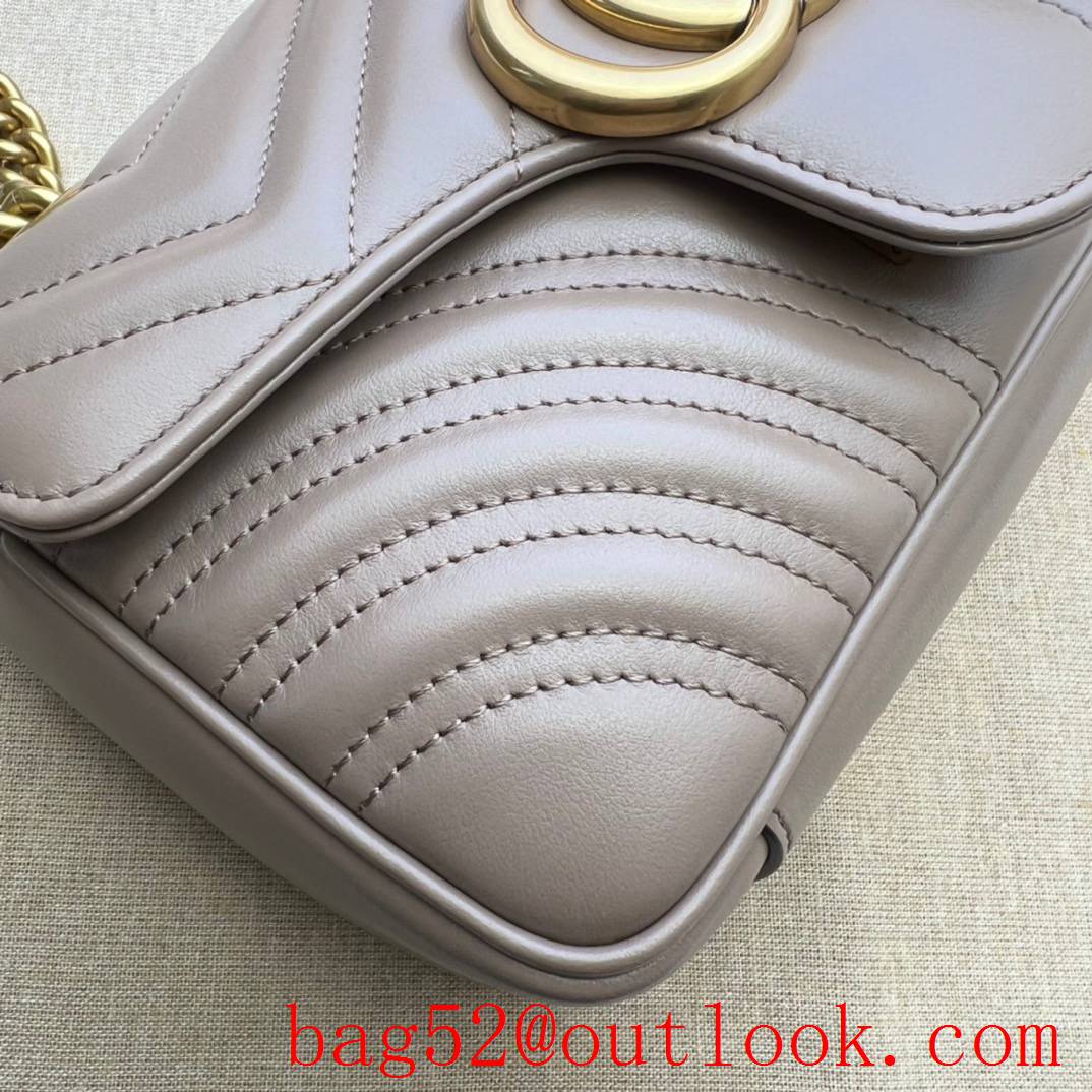 Gucci GG Marmont mini shoulder grey bag