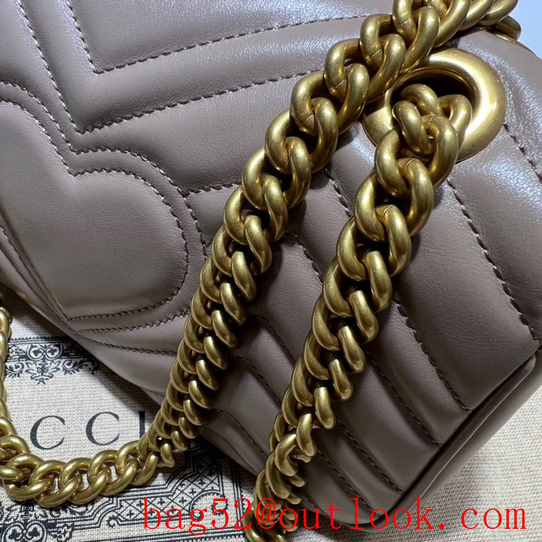 Gucci GG Marmont mini shoulder grey bag