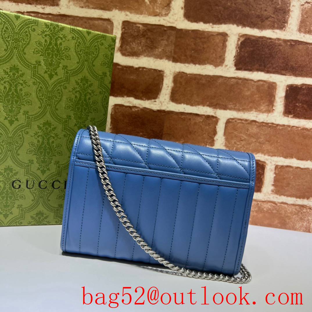 Gucci blue GG Marmont quilted mini bag