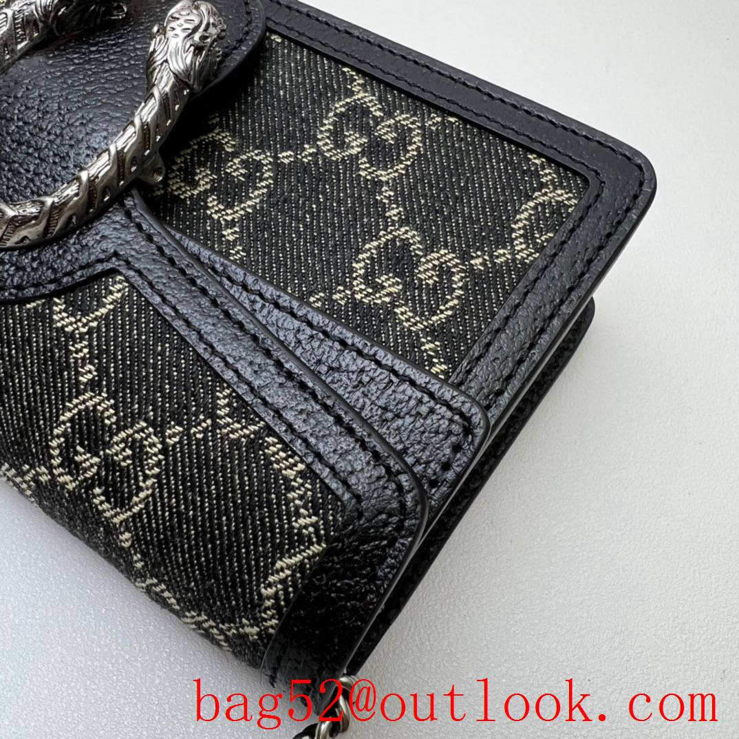 Gucci black Dionysus GG super mini bag