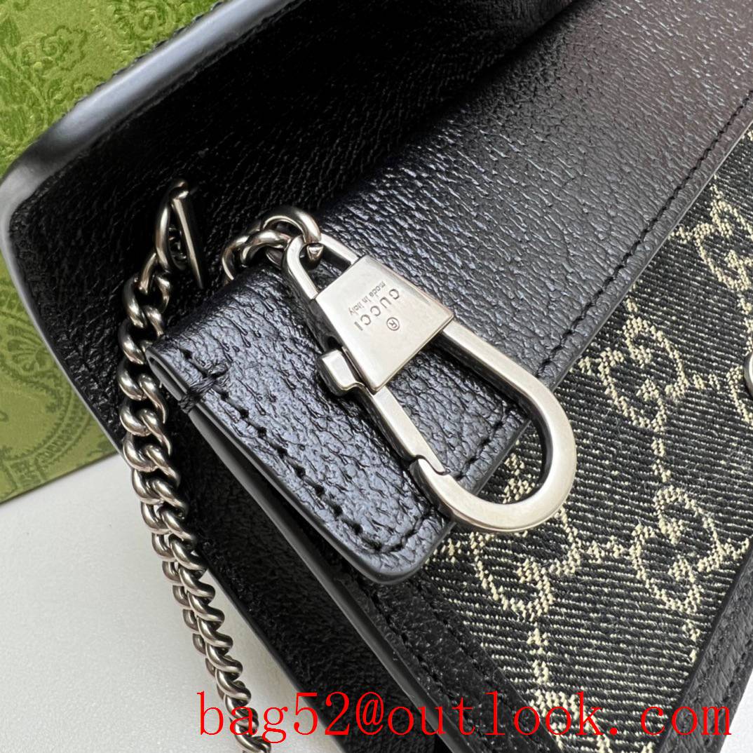 Gucci black Dionysus GG super mini bag