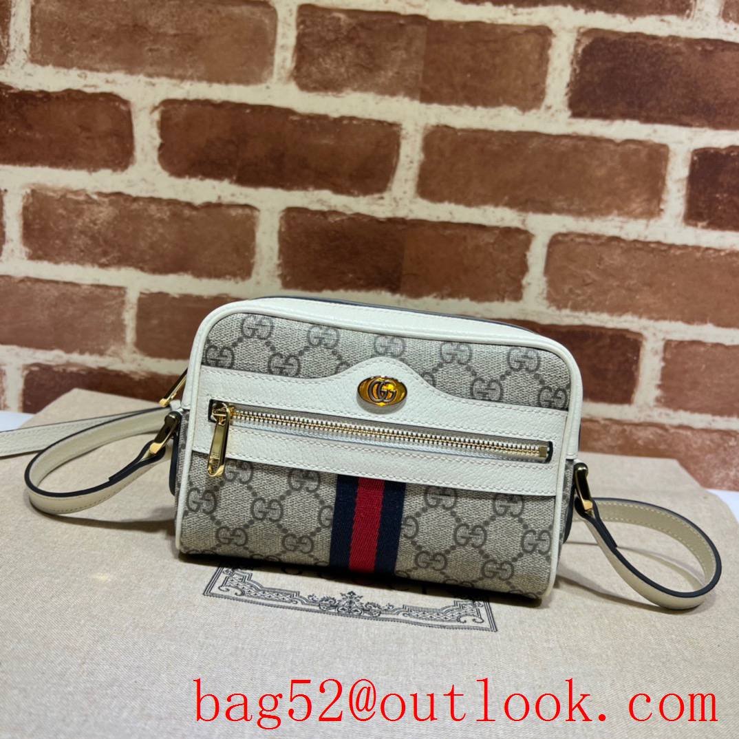Gucci white Ophidia Collection GG Mini Bag