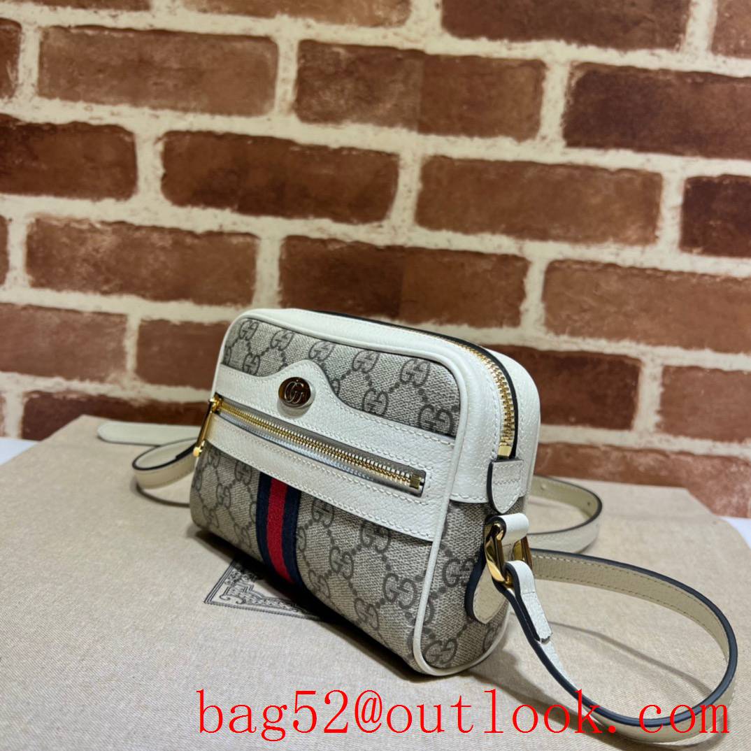 Gucci white Ophidia Collection GG Mini Bag