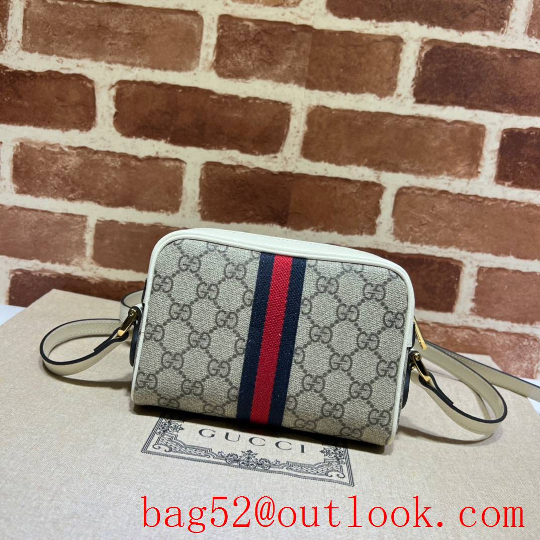 Gucci white Ophidia Collection GG Mini Bag