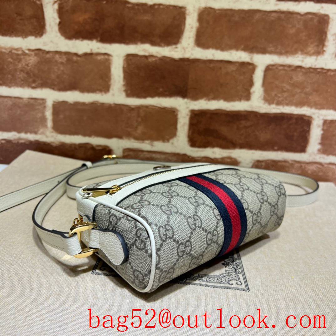 Gucci white Ophidia Collection GG Mini Bag