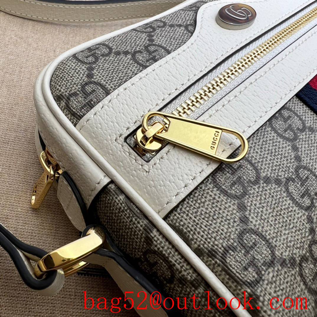 Gucci white Ophidia Collection GG Mini Bag