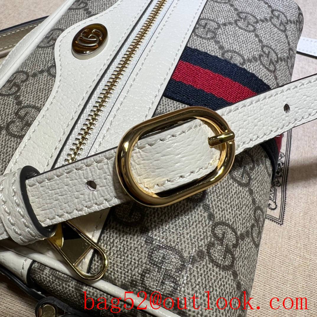 Gucci white Ophidia Collection GG Mini Bag