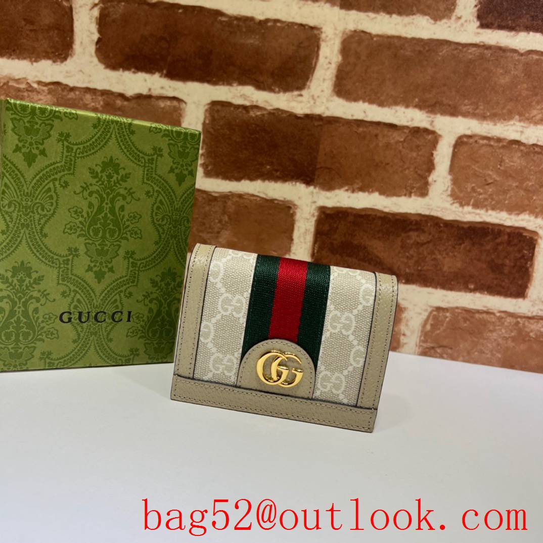 Gucci cream Ophidia Collection women short GG Card Holder