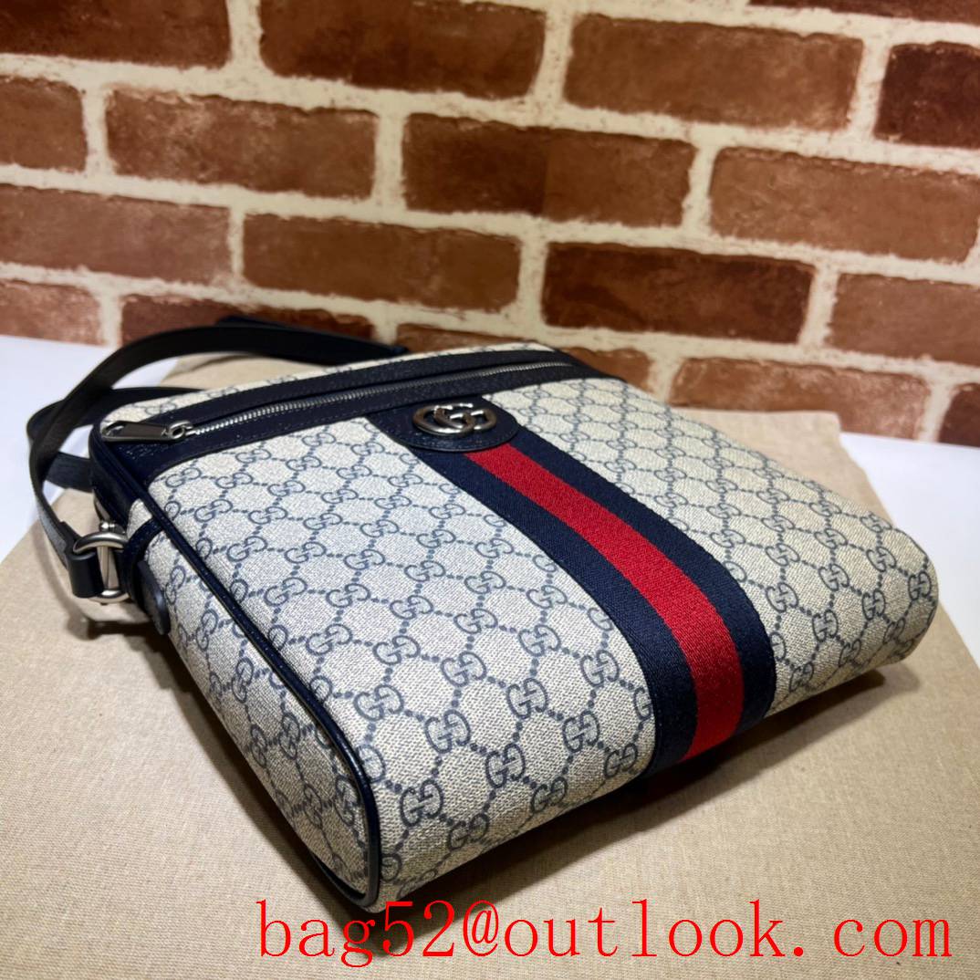 Gucci black square shape Double G shoulder bag