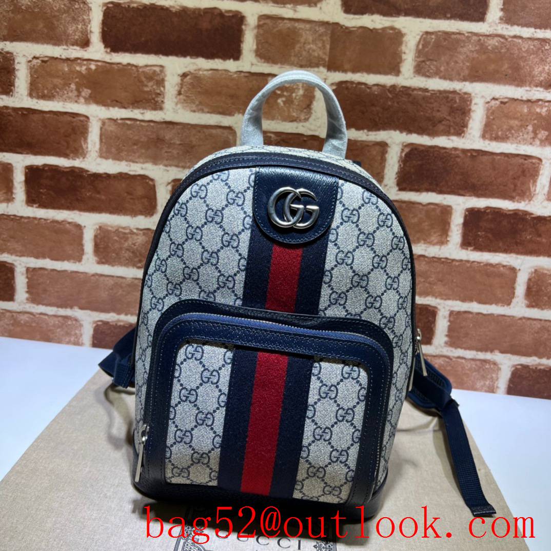 Gucci Ophidia Small GG navy blue men backpack