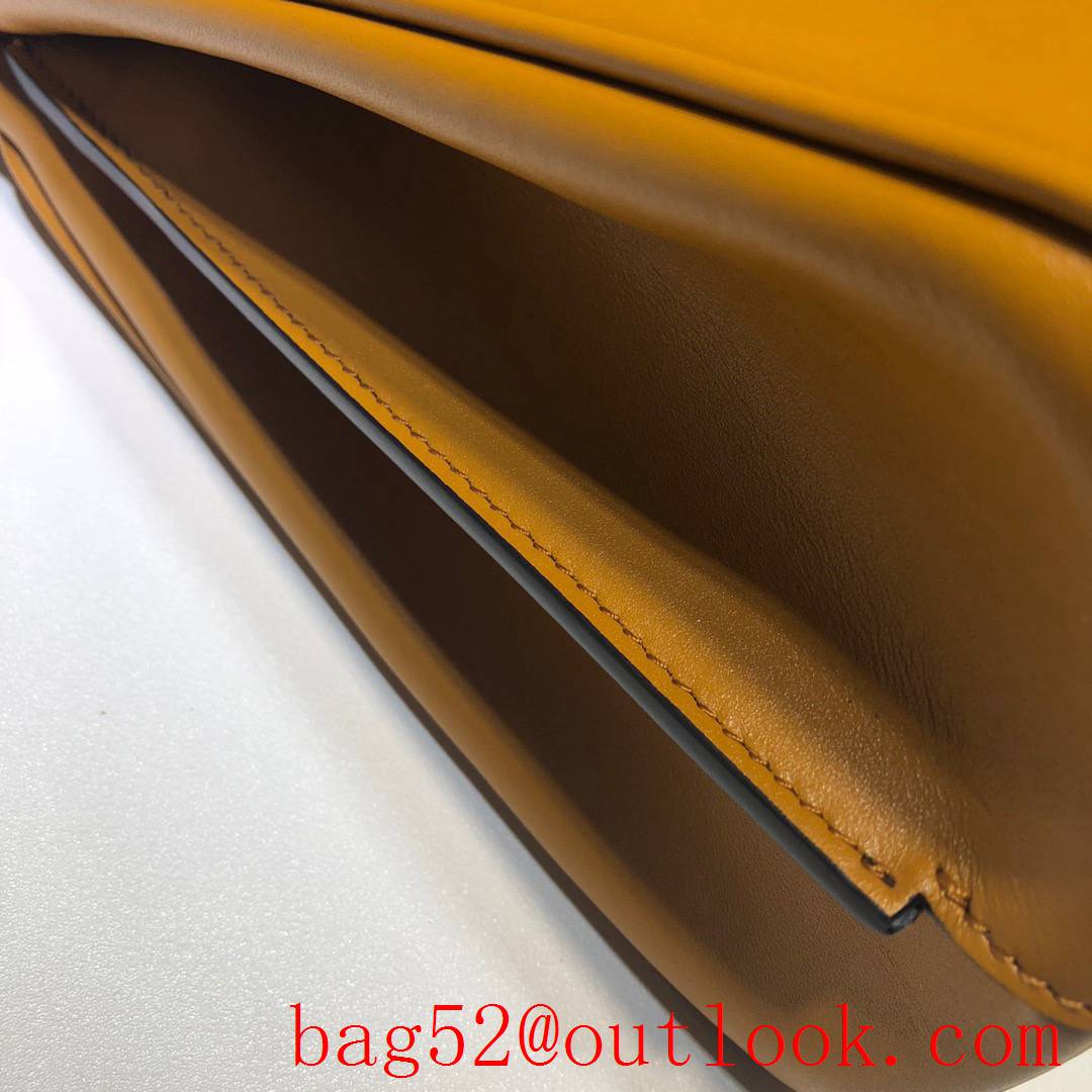 Gucci yellow Horsebit 1955 leather tote shoulder metal buckle women bag