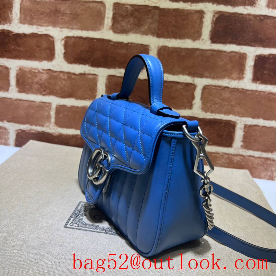 Gucci blue GG Marmont mini tote bag