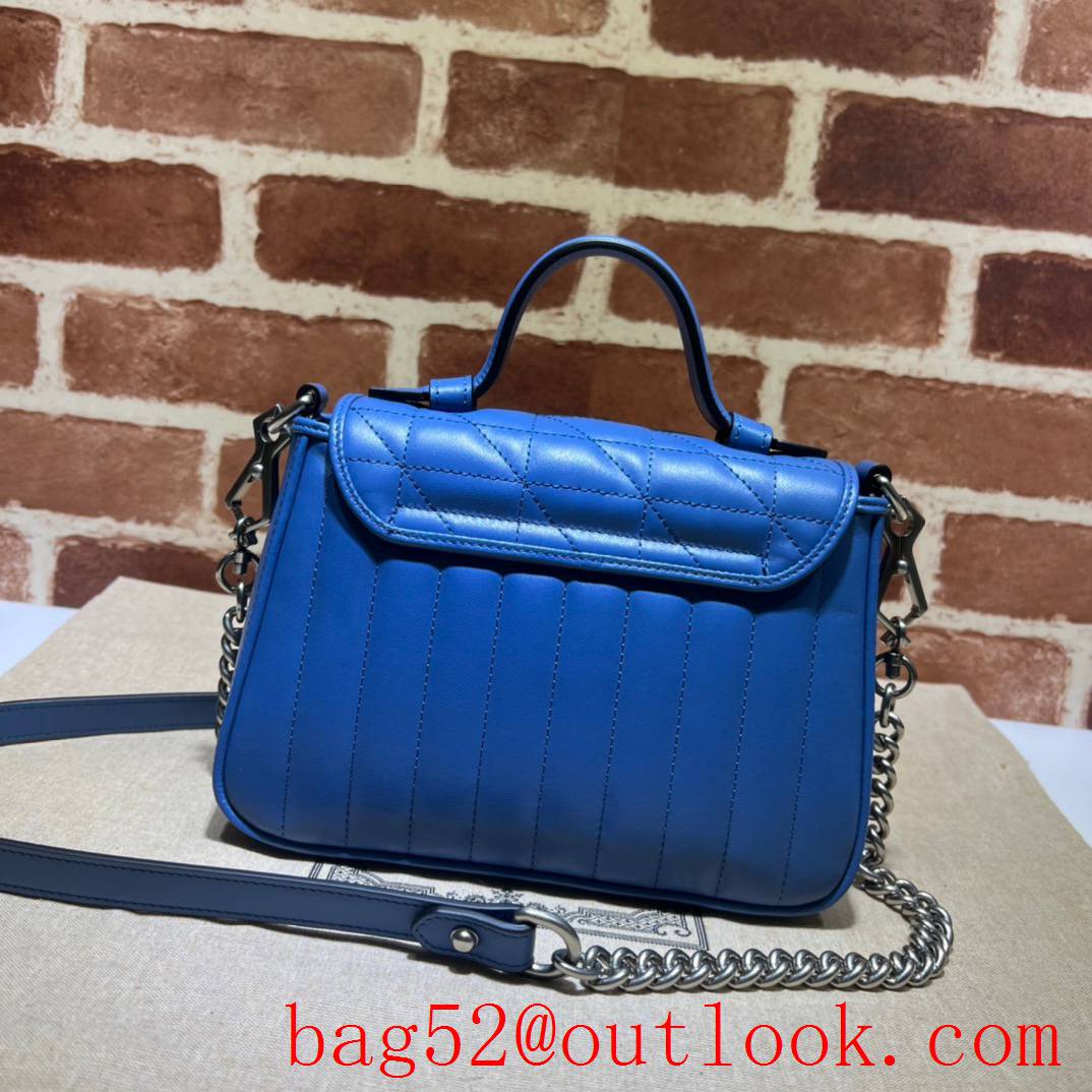 Gucci blue GG Marmont mini tote bag