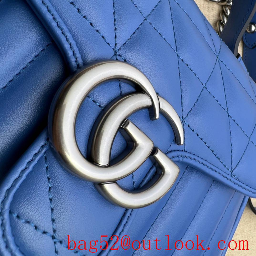 Gucci blue GG Marmont mini tote bag