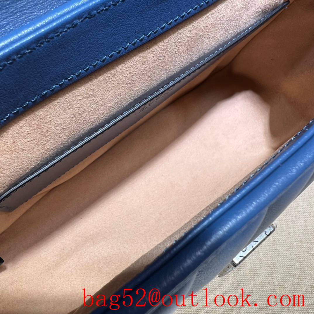 Gucci blue GG Marmont mini tote bag