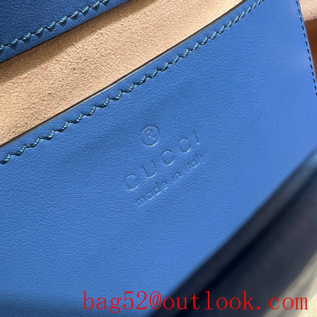 Gucci blue GG Marmont mini tote bag