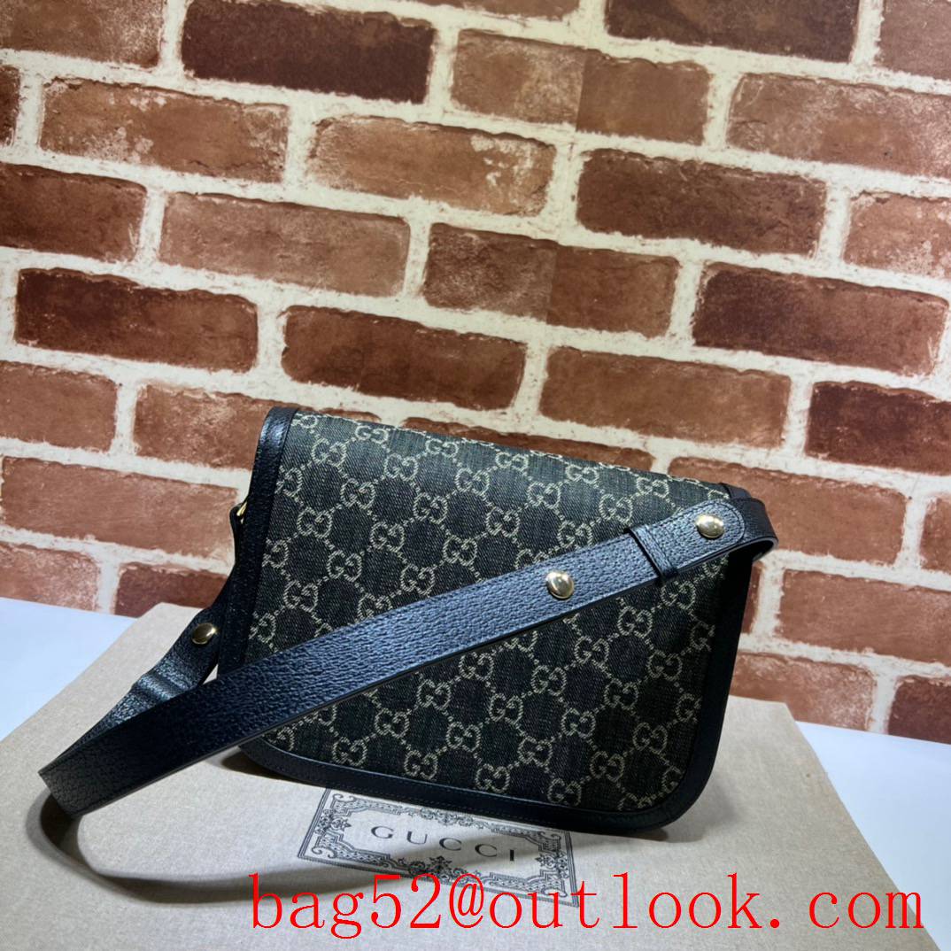 Gucci medium black Horsebit 1955 shoulder bag