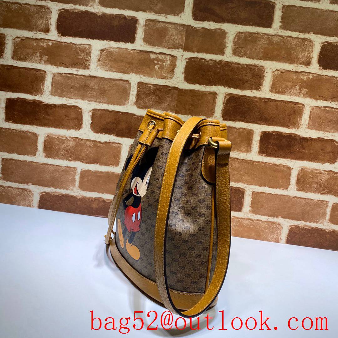 Gucci Mickey brown bucket women bag