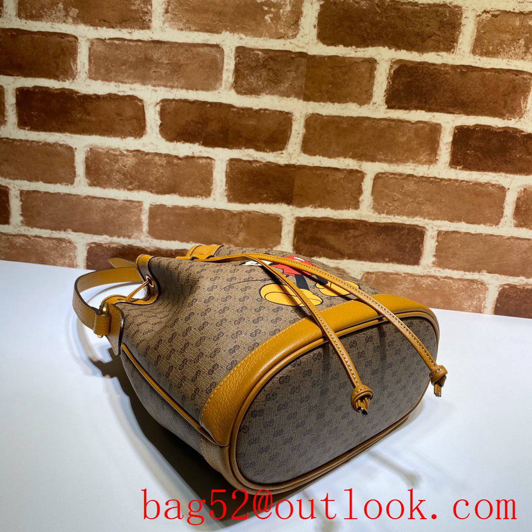 Gucci Mickey brown bucket women bag