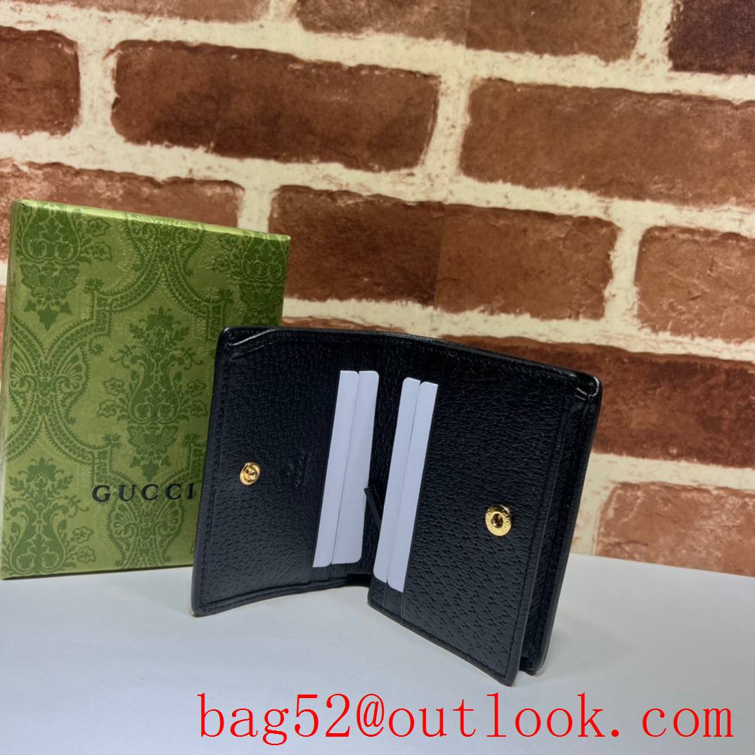 Gucci Horsebit 1955 Card Holder black women wallet purse