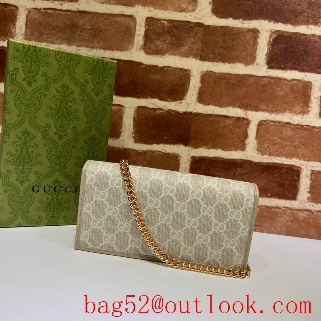 Gucci cream Horsebit 1955 gold Chain shoulder bag