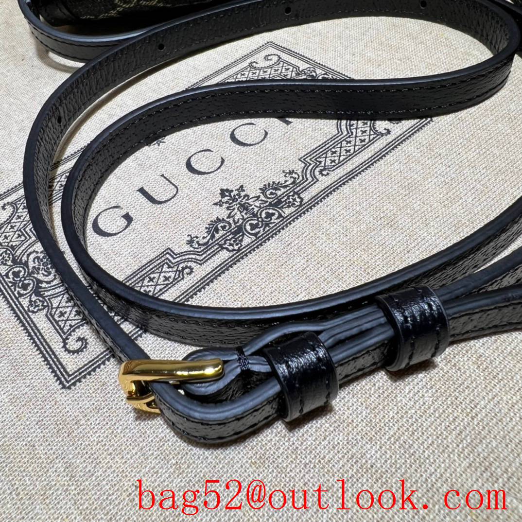 Gucci Horsebit 1955 Mini black denim Bag