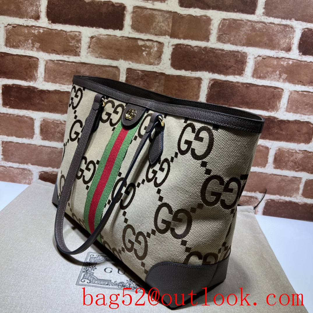 Gucci Ophidia Collection Medium Super Double G Tote brown bag