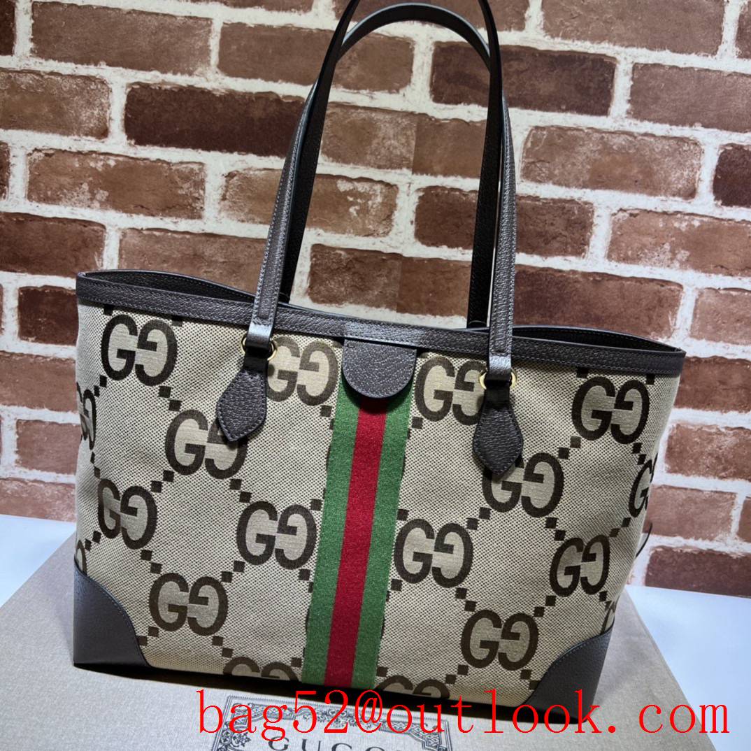 Gucci Ophidia Collection Medium Super Double G Tote brown bag