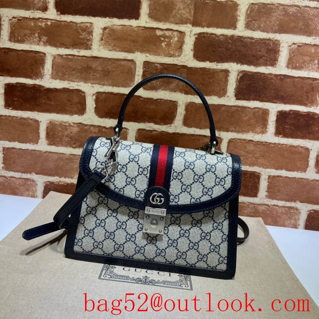Gucci Ophidia GG Small Tote navy blue Bag
