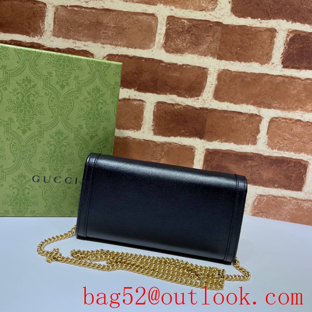Gucci Diana Bamboo Chain black women shoulder Wallet bag