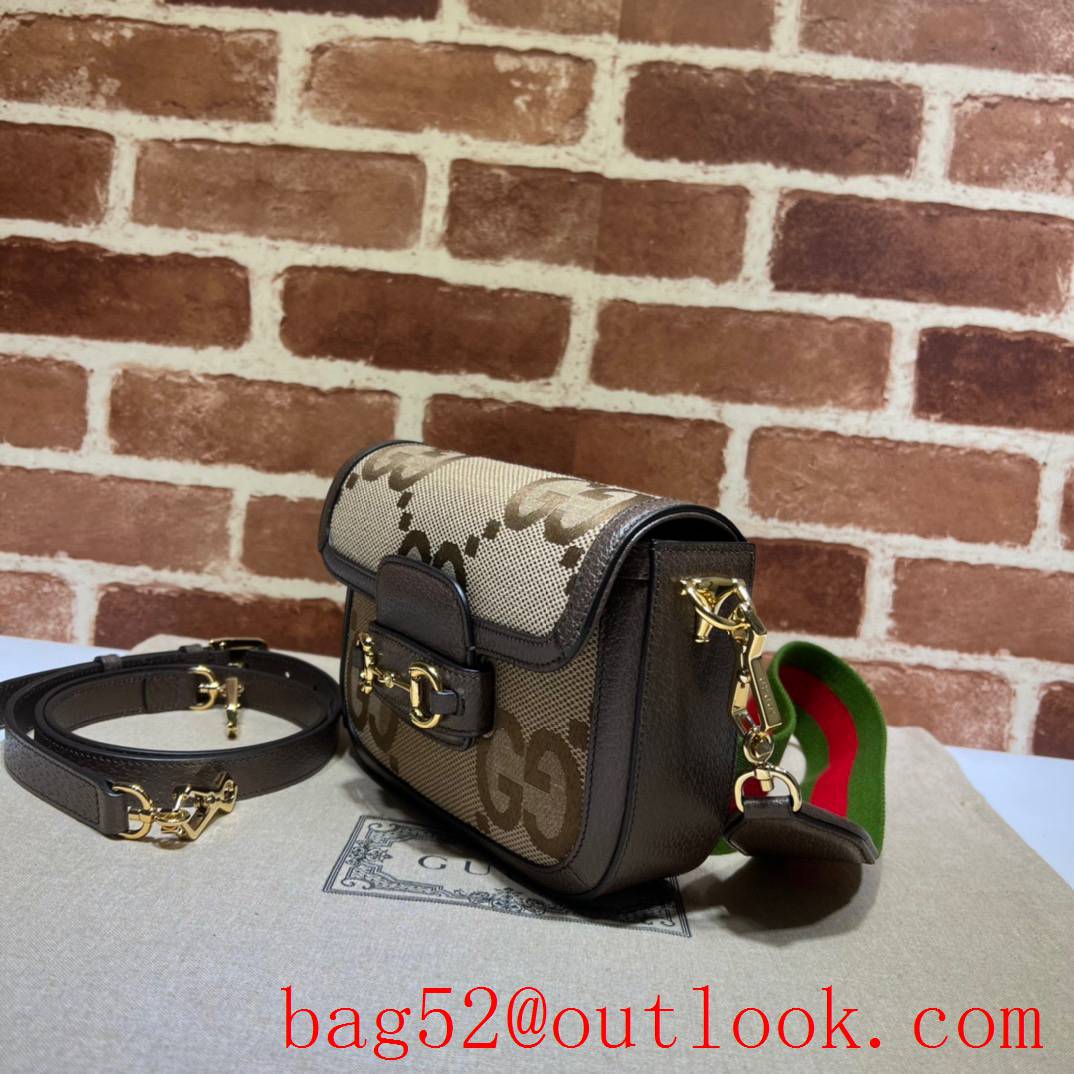 Gucci Horsebit 1955 Super Double G Mini brown Bag